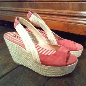 Splendid Espadrille Wedge Sandals, size 10